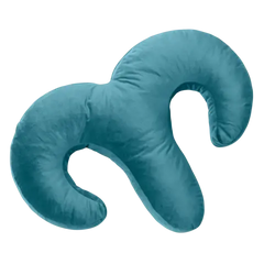 Arie Duo Spooning Pillow with Palm Vibrator Blue