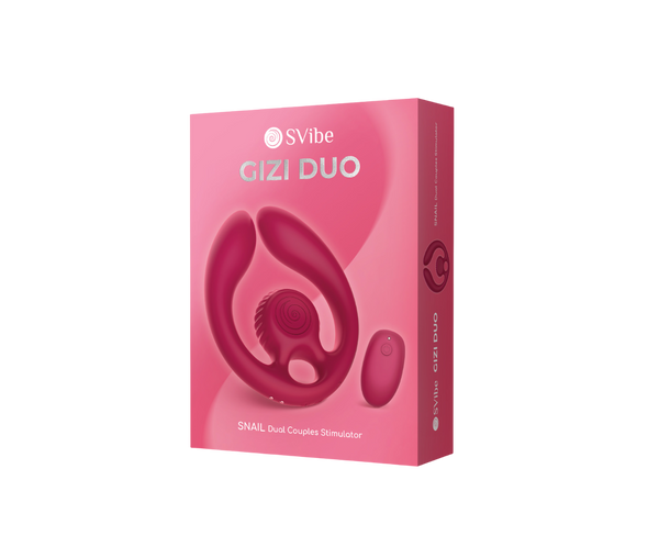 SVibe Snail GIZI Duo Couples Stimulator, burgundy