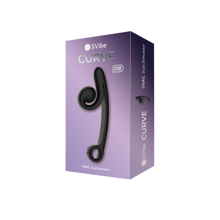 SVibe Snail CURVE vibrator, black