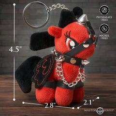 Scarlett Chainheart bondage pony keychain, view 5
