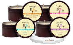 Earthly Body at Night Aphrodisiac PrePack Bath Fizzers and Candles 16pcs plus tester and candle warmer