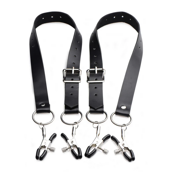 Labia Spreader Straps w Clamps