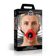 Master Series Plugged feeding gag, view 6