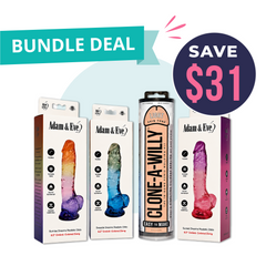 Adam & Eve Dreams Realistic Dildo + Clone A Willy Value Bundle