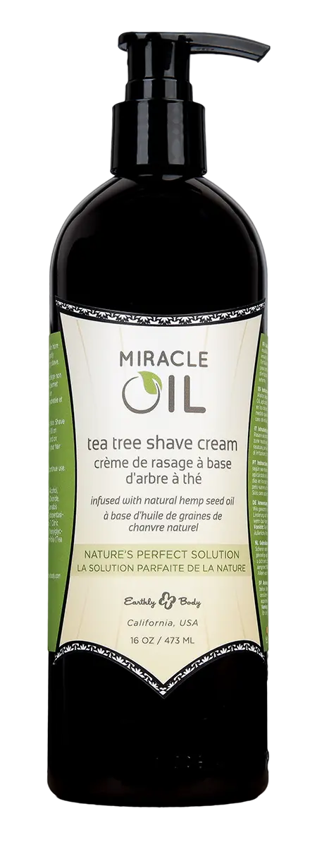 Miracle Oil Tea Tree Shave Cream 16 fl oz / 473 ml