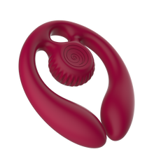 SVibe Snail GIZI Duo Couples Stimulator, burgundy