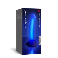 GLOW-LED DILDO PURPLE - M