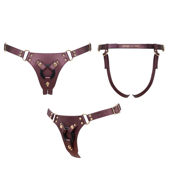 HARNESS SIMILI GENEROUS - ONE SIZE - AUBERGINE - Dreamy Desire