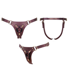 HARNESS SIMILI GENEROUS - ONE SIZE - AUBERGINE - Dreamy Desire