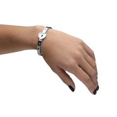 XR Cuffed Locking Bracelet and Key Necklace, view 11