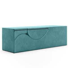Aria Flip Chaise 18 Inch Wide - Convertible Sex Chair and Bed Bench, Teal