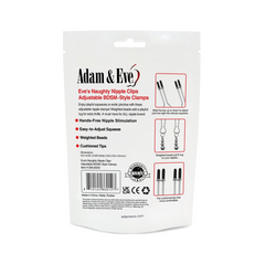 Adam & Eve Eve's Naughty Nipple Clips (Bag Packaging)