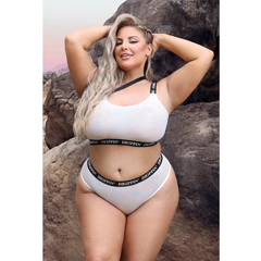 Fantasy Lingerie Drippin' One-Shoulder Crop Top & Cheeky Panty Set – S/M