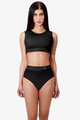 Womens Large - JockVStrap Sheer Briefs - Black