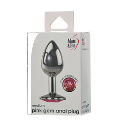 Adam & Eve Pink Gem Anal Plug Medium