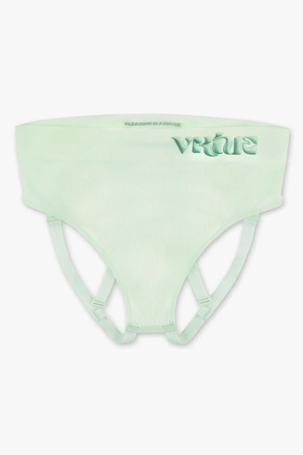 Womens Small - JockVStrap Rib Briefs - Mint
