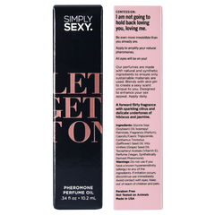 SIMPLY SEXY PHEROMONE PERFUME OIL ROLL-ON - LET'S GET IT ON - 0.34 floz | 10.2mL