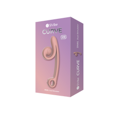 SVibe Snail CURVE vibrator, peachy pink