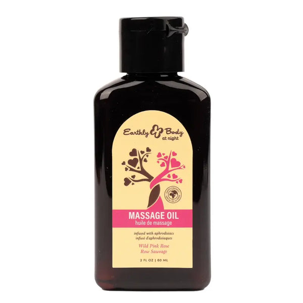 Hemp Seed at Night Massage Oil Aphrodisiac Collection Wild Pink Rose 2oz / 60ml
