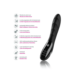Mystim Sizzling Simon eStim Vibrator, Black Edition - Dreamy Desire