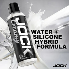 Jock Creamy Hybrid Cum Lube – 8 oz white bottle