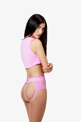 Womens Medium - JockVStrap Sheer Briefs - Taffy