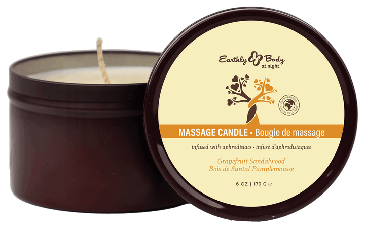 Earthly Body at Night Candle Aphrodisiac Collection Grapefruit Sandalwood 6oz