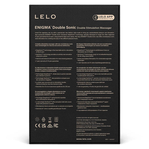 Lelo Enigma Double Sonic Massager - Dreamy Desire