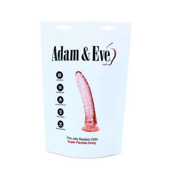 Adam & Eve Pink Jelly Realistic Dildo