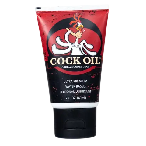 Cock Oil Water-Based Lubricant – Squeeze Tube 2 oz