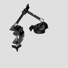 Handy desk clamp with rubber pads that opens up to 60 mm