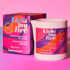 LIGHT MY FIRE - MASSAGE CANDLE - LOTUS FLOWER 65G / 2.2OZ. - Dreamy Desire