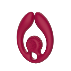 SVibe Snail GIZI Duo Couples Stimulator, burgundy