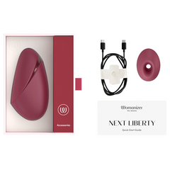 Womanizer Next Liberty Bordeaux, rechargeable and easy to travel with