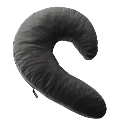 Lune Side Snuggle Pillow with Palm Vibrator Black