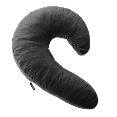 Lune Side Snuggle Pillow with Palm Vibrator Black
