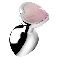 XR Gemstones Rose Quartz plug, view 3