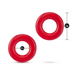 Stay Hard Donut Rings - Red