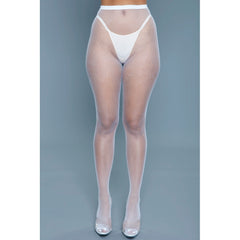 Up All Night Pantyhose - White
