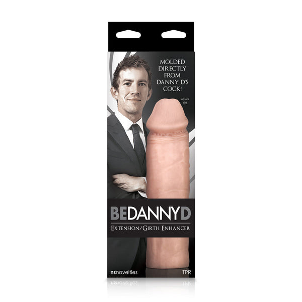NS Novelties Be Danny D Extension sleeve packaging showing product details and size