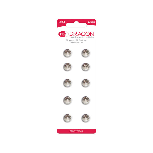 Dragon 10 pk Alkaline LR44/AG13