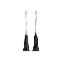Bound Nipple Clamps - T1 - Black Tassel