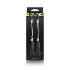 Bound Nipple Clamps - T1 - Black Tassel