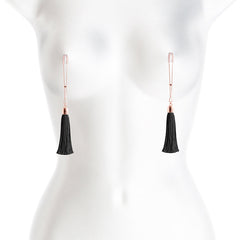 Bound Nipple Clamps - T1 - Black Tassel
