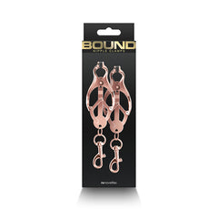 Bound Nipple Clamps - C3 - Rose Gold