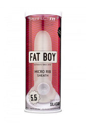 Fat Boy™ Ribbed Sheath 5.5" - Clear