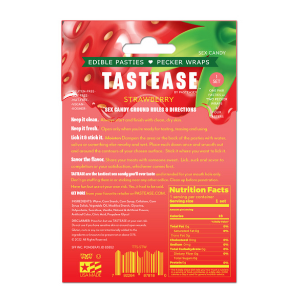 Tastease: Edible Pasties - Strawberry