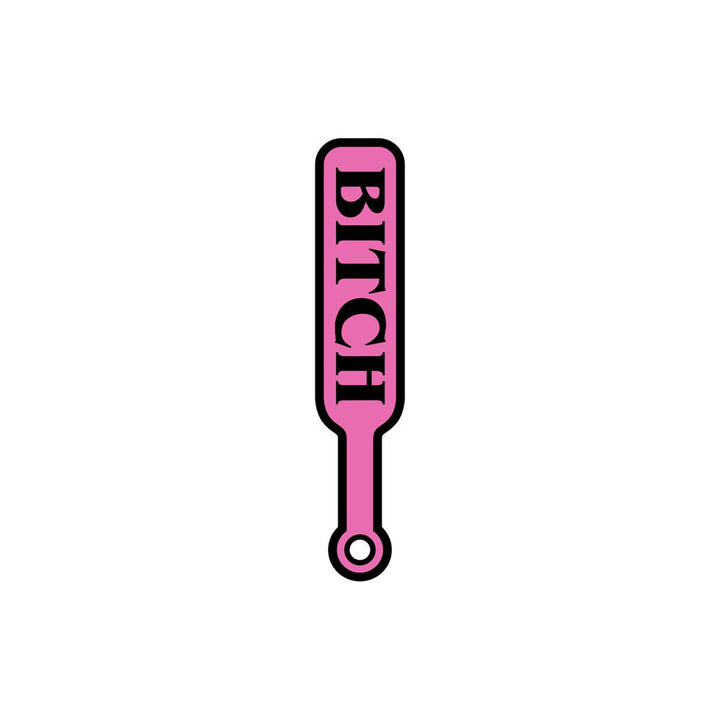Enamel Pin: Bitch Paddle - Pink/Black *
