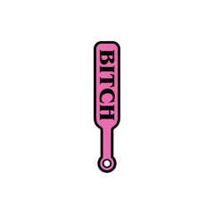 Enamel Pin: Bitch Paddle - Pink/Black *