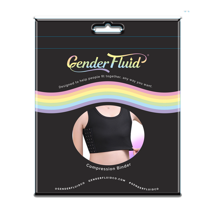 Gender Fluid Chest Binder Black- 3XLarge